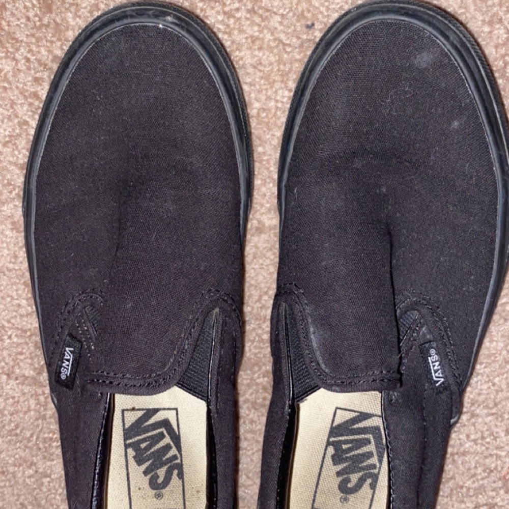 Black on black vans
